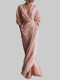 Rosa Elegant Linen Maxi Dress