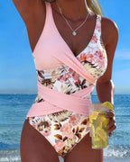 CHIARA | Floral Contrast Swimsuit