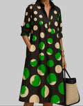 Loretta - Summer Satin Midi Dress