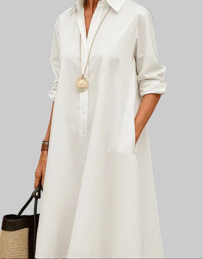 Loretta - Summer Satin Midi Dress