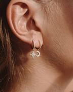 Celeste | Sterling Silver Star Hoops