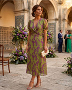SOFIA | Floral Print Midi Dress