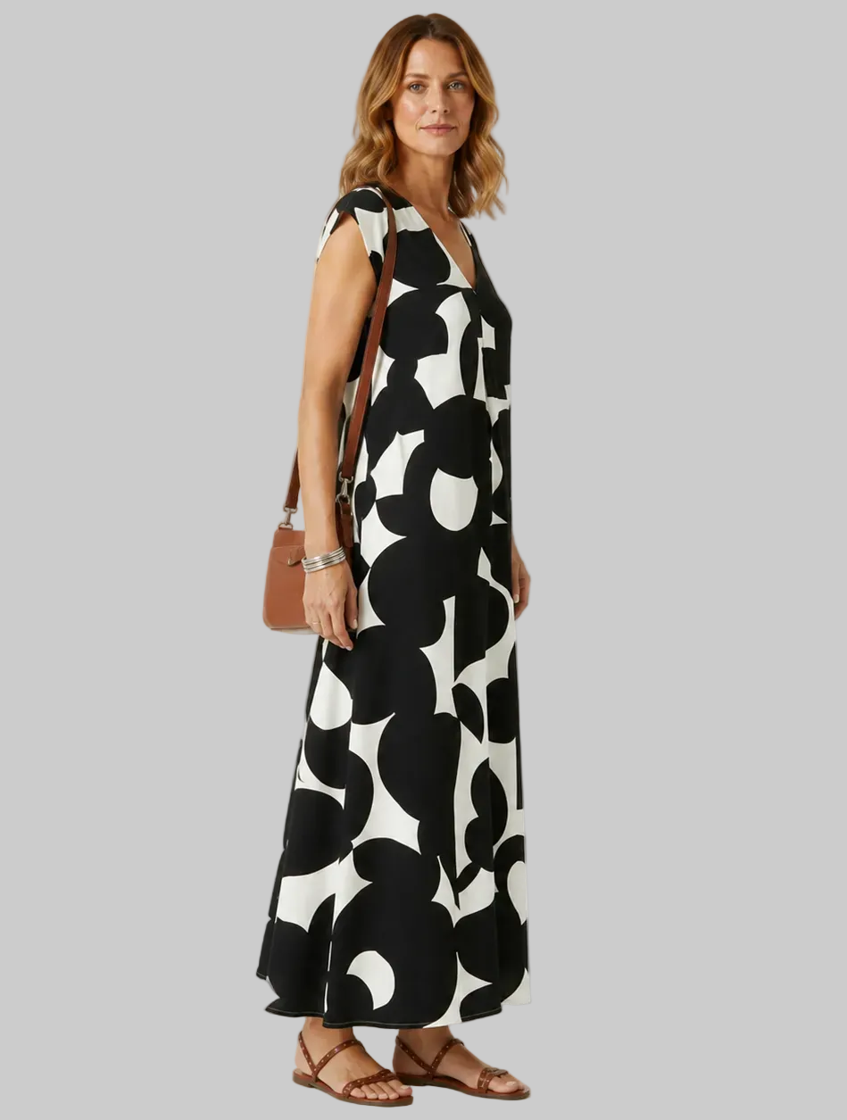 Elise Vintage Print Midi Sundress