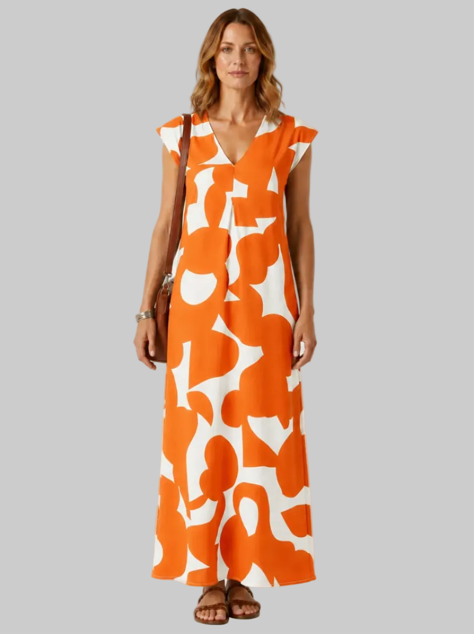 Elise Vintage Print Midi Sundress