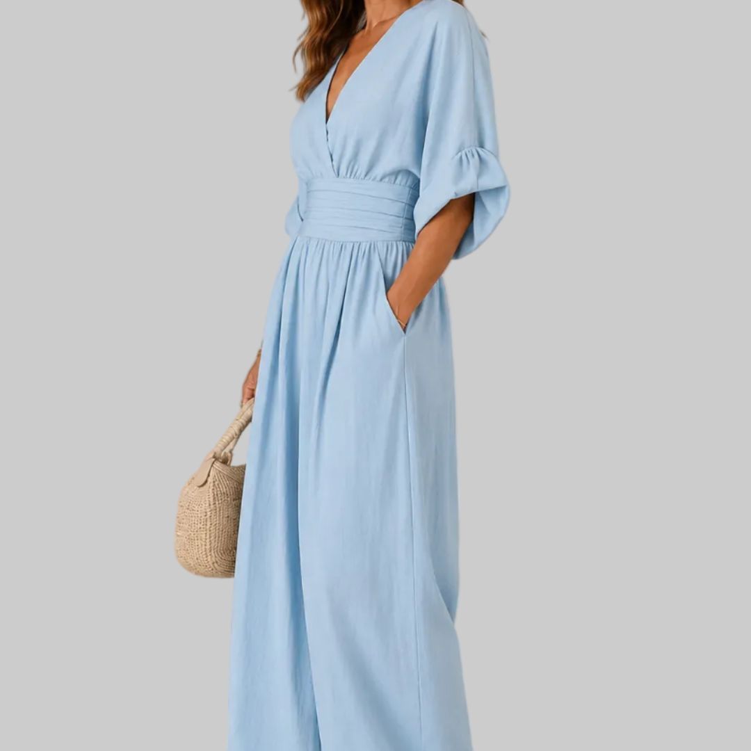 Cheska Elegant Wide-Leg Jumpsuit