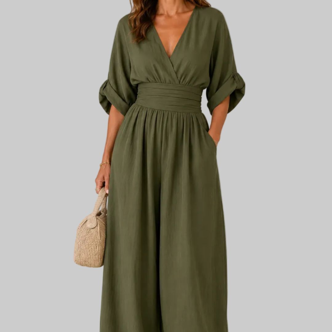 Cheska Elegant Wide-Leg Jumpsuit