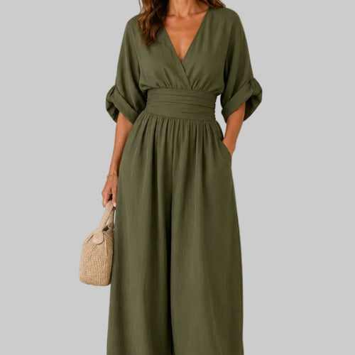 Cheska Elegant Wide-Leg Jumpsuit