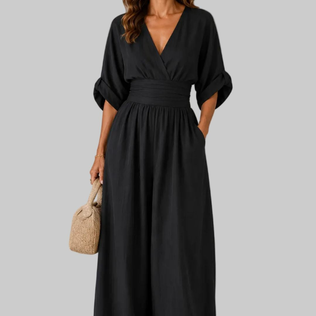 Cheska Elegant Wide-Leg Jumpsuit