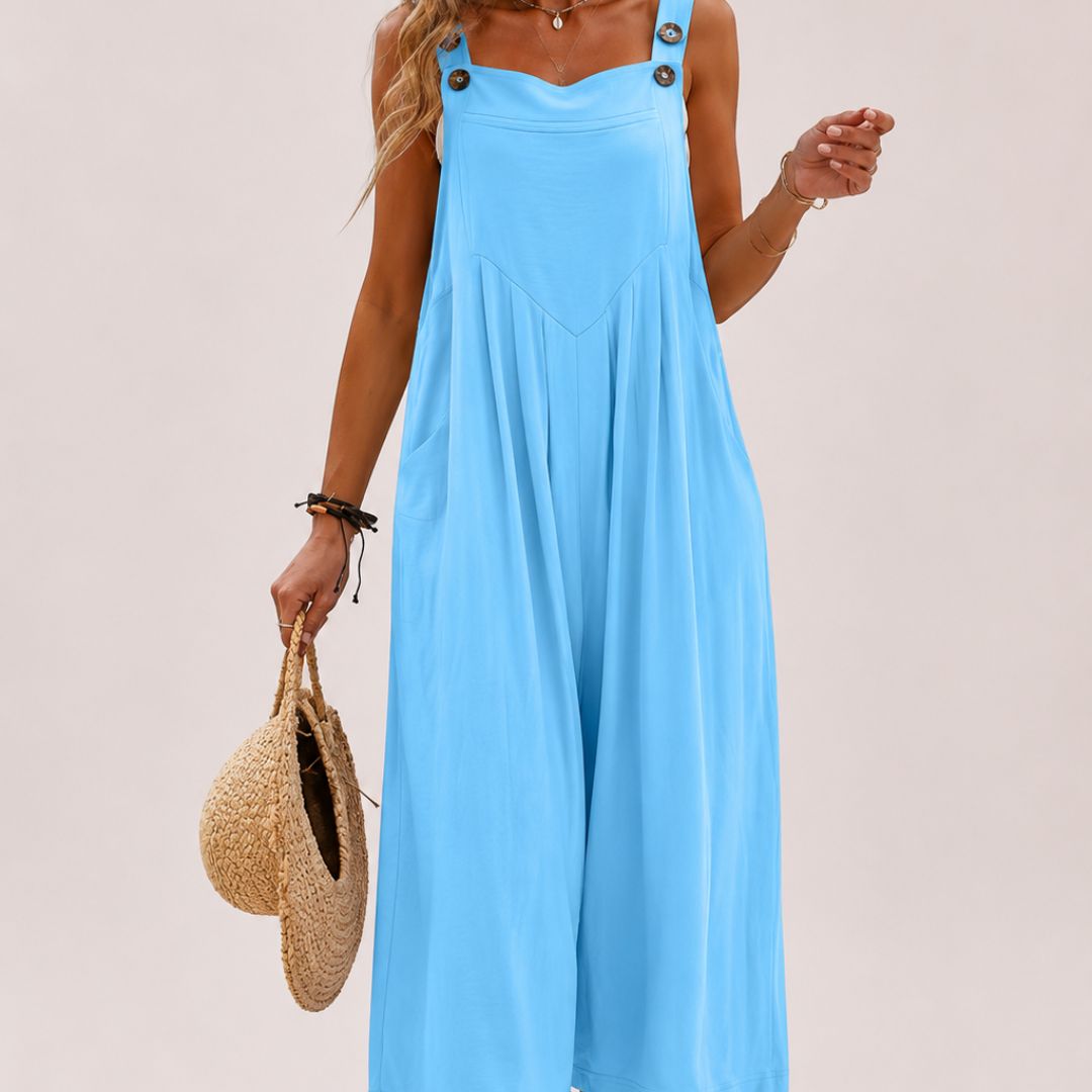 Lunara  Elegant Wide-Leg Summer Jumpsuit