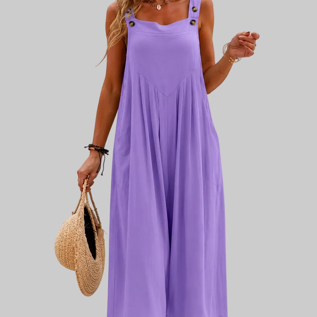 Lunara  Elegant Wide-Leg Summer Jumpsuit