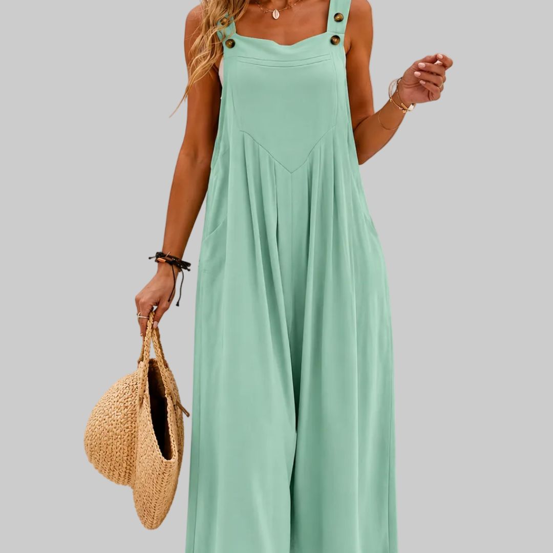 Lunara  Elegant Wide-Leg Summer Jumpsuit