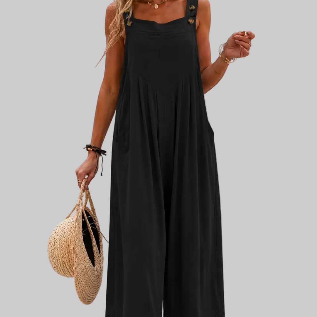Lunara  Elegant Wide-Leg Summer Jumpsuit