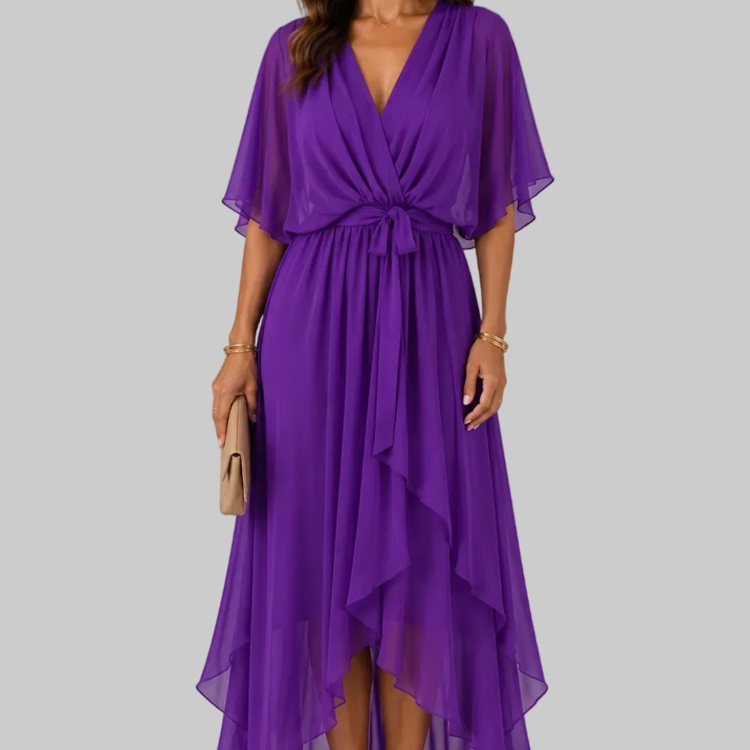 Sorena Elegant Chiffon Maxi Dress