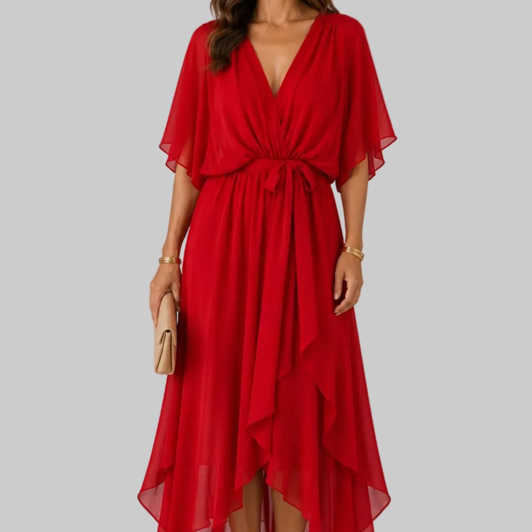 Sorena Elegant Chiffon Maxi Dress