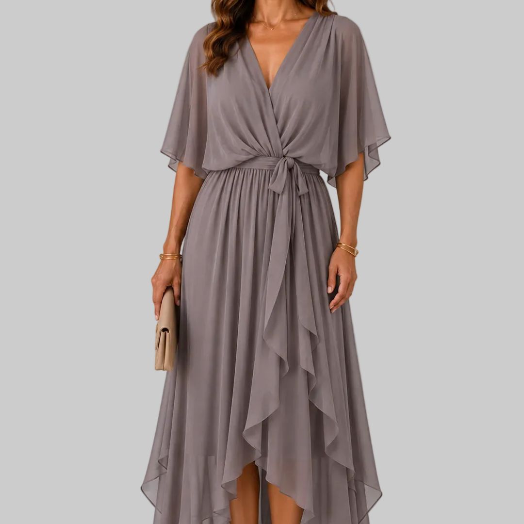Sorena Elegant Chiffon Maxi Dress