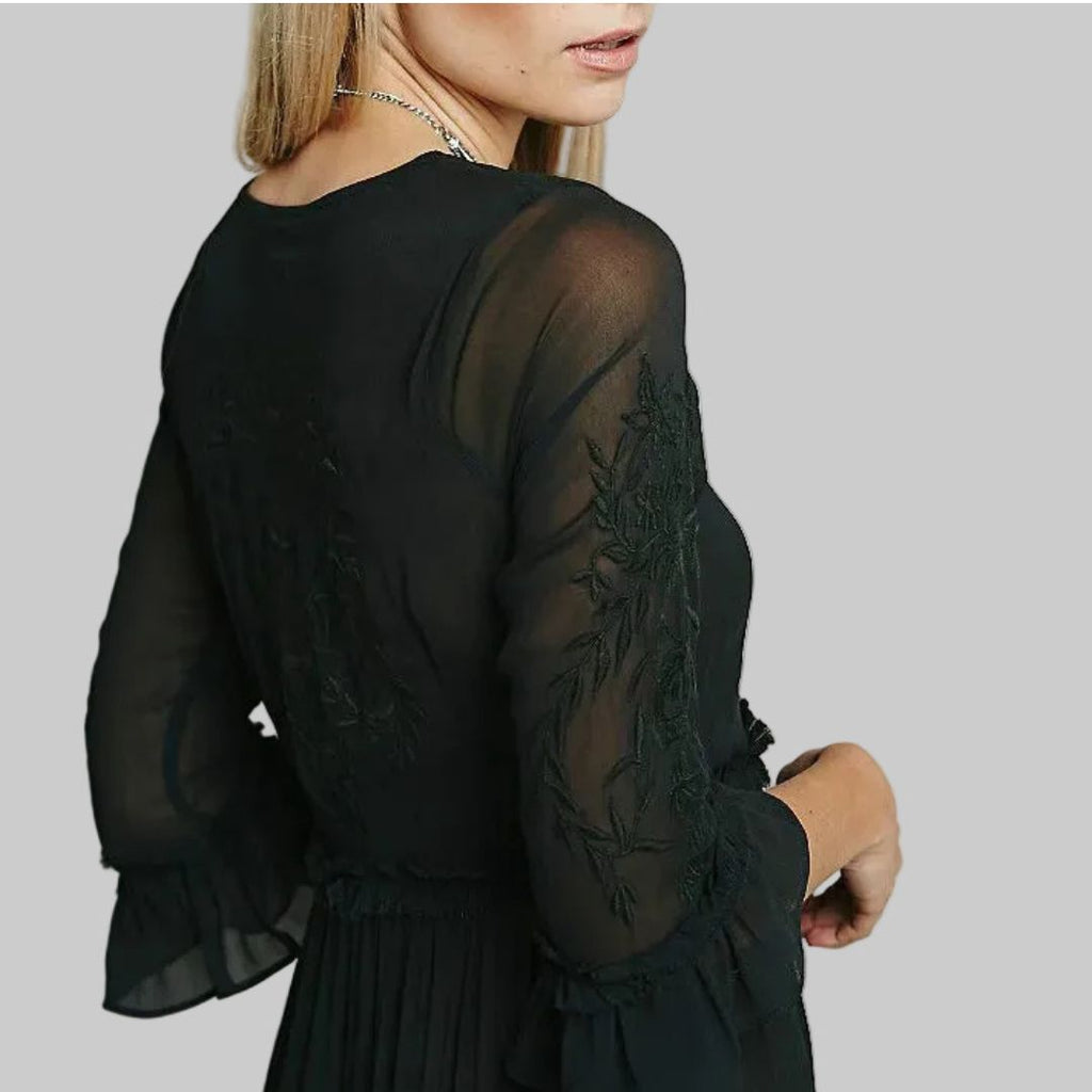 Summer Embroidered Cotton Dress