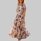 The Elara Floral Midi Dress