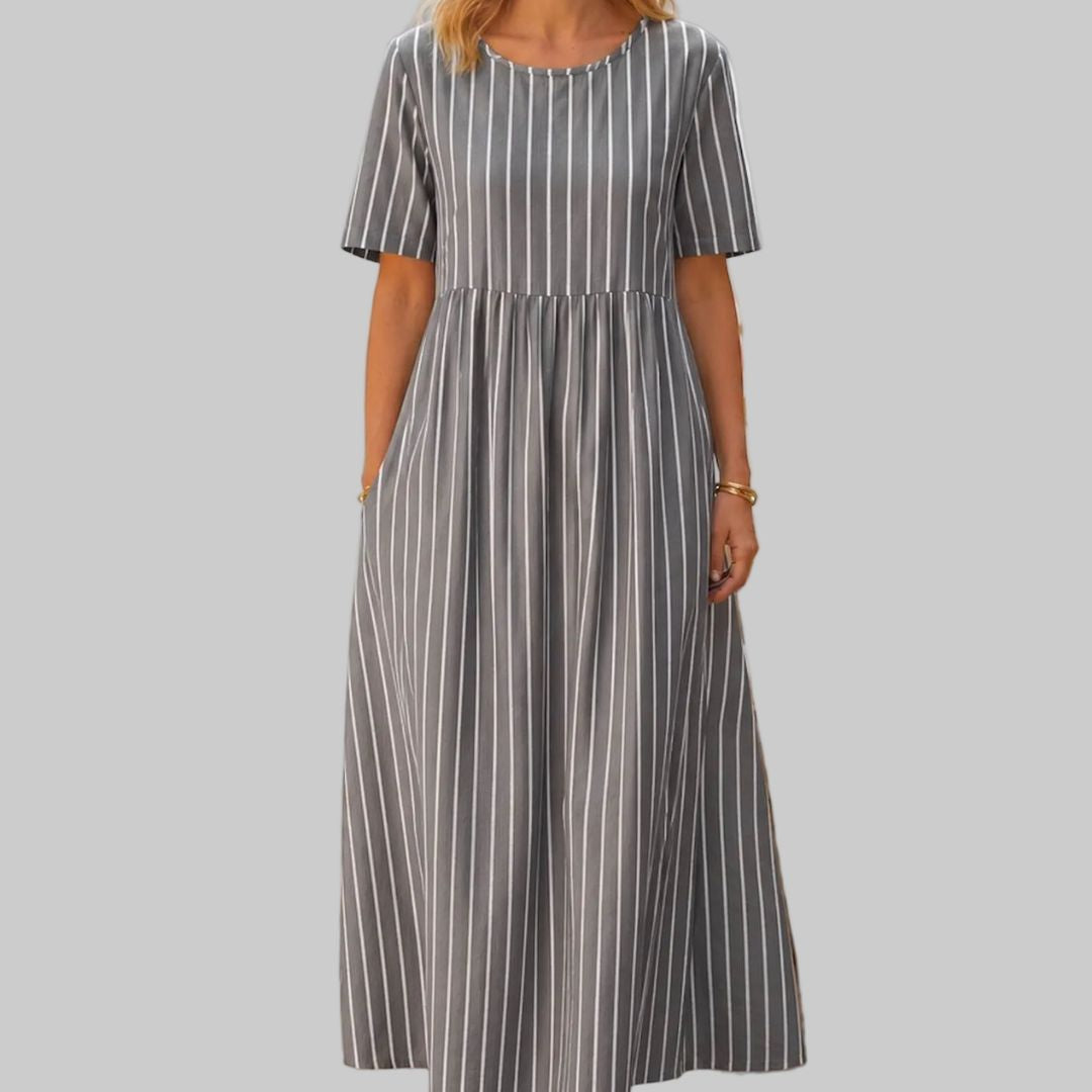 The Marina Stripe Midi Dress