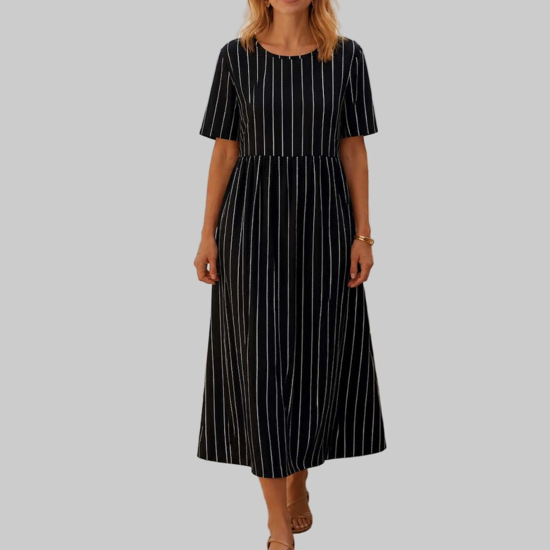 The Marina Stripe Midi Dress