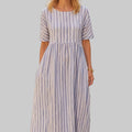 The Marina Stripe Midi Dress